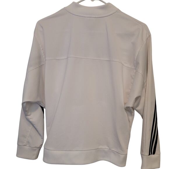 Adidas White Full Zip Track Jacket Youth XL Three Stripes Logo Streetwear - Picture 2 of 8